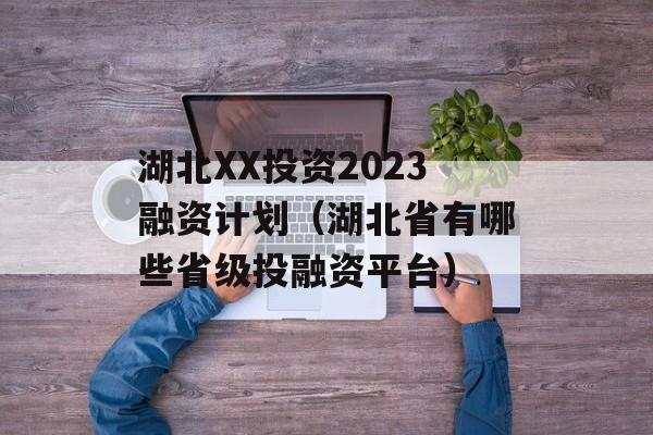 湖北XX投资2023融资计划（湖北省有哪些省级投融资平台）